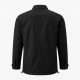Men's Black Cotton Regular Fit Button Front Shell Jacket