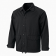 Men's Black Vintage Cotton Regular Fit Button Front Shell Jacket
