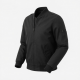 Men's Black Vintage Casual Polyester Regular Fit Bomber Jacket