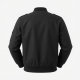 Men's Black Vintage Casual Polyester Regular Fit Bomber Jacket