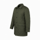 Men's Quilted Insulated Polyester Regular Fit Military Overcoat