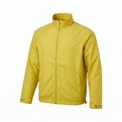 Men's Yellow Nylon Regular Fit Shell Jacket
