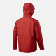 Men's Red Hooded Waterproof Polyester Outdoor Hiking Shell Jacket