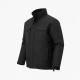 Men's Black Insulated Water Resistant Polyester Outdoor Shell Jacket