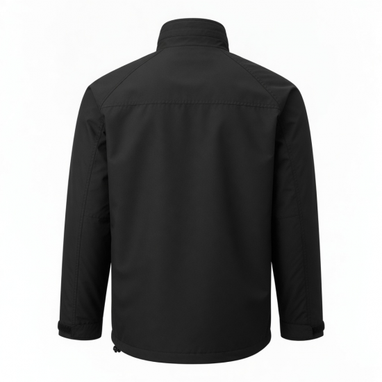 Men's Black Regular Fit Shell Jacket