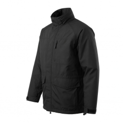 Men's Black Water Resistant Vintage Polyester Travel Shell Jacket