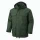 Men's Green Water Resistant Vintage Polyester Performance Parka Jacket