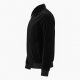 Men's Black Vintage Casual Velvet Regular Fit Zip Front Jacket