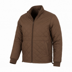 Men's Brown Quilted Lightweight Polyester Travel Vintage Puffer Jacket