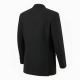 Men's Black Striped Vintage Wool Classic Formal Button Front Jacket