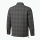 Men's Grey Checked Plaid Wool Shell Jacket