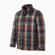 Men's Multicolour Insulated Checked Cotton Regular Fit Shell Jacket