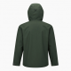 Men's Green Hooded Waterproof Regular Fit Shell Jacket