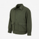 Men's Green Vintage Wool Casual Button Front Pockets Shell Jacket