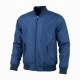 Men's Blue Lightweight Casual Polyester Regular Fit Bomber Jacket