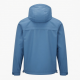 Men's Blue Lightweight Polyester Regular Fit Zip Front Parka Jacket