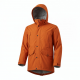 Men's Orange Waterproof Regular Fit Lined Parka Jacket