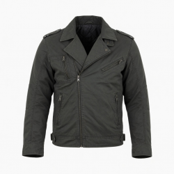 Men's Vintage Polyester Outdoor Winter Biker Jacket