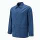 Men's Blue Cotton Regular Fit Button Front Shell Jacket
