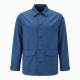 Men's Blue Cotton Regular Fit Button Front Shell Jacket