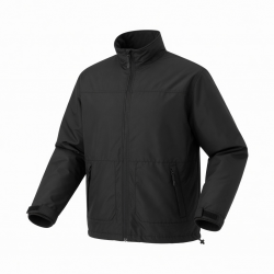 Men's Black Polyester Shell Jacket