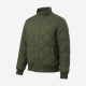 Men's Green Quilted Insulated Cotton Vintage Classic Puffer Jacket