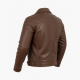 Men's Brown Lightweight Vintage Leather Travel Motorcycle Jacket