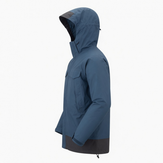 Men's Hooded Waterproof Hiking Regular Fit Shell Jacket