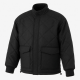 Men's Black Quilted Vintage Wool Outdoor Performance Shell Jacket