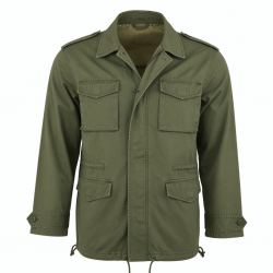 Men's Lightweight Vintage Cotton Regular Fit Military Parka Jacket