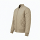 Men's Beige Quilted Padded Cotton Outdoor Performance Bomber Jacket