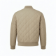 Men's Beige Quilted Padded Cotton Outdoor Performance Bomber Jacket