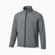 Men's Grey Lightweight Casual Polyester Sport Regular Fit Shell Jacket
