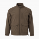 Men's Brown Lightweight Polyester Travel Vintage Zip Front Shell Jacket
