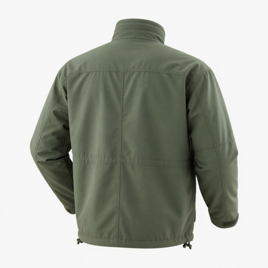 Men's Vintage Casual Polyester Performance Utility Zip Front Shell Jacket