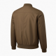 Men's Brown Lightweight Retro Polyester Classic Casual Bomber Jacket