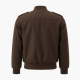 Men's Brown Wool Regular Fit Flight Bomber Jacket