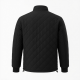 Men's Black Quilted Cotton Shell Jacket