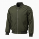 Men's Casual Polyester Travel Motorcycle Zip Front Bomber Jacket