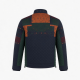 Men's Multicolour Quilted Embroidered Cotton Travel Shell Jacket