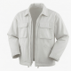 Men's White Heavyweight Vintage Cotton Outdoor Hiking Shell Jacket