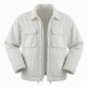 Men's White Heavyweight Vintage Cotton Outdoor Hiking Shell Jacket