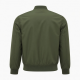 Men's Green Polyester Regular Fit Zip Front Bomber Jacket