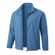 Men's Blue Lightweight Casual Polyester Regular Fit Zip Front Shell Jacket