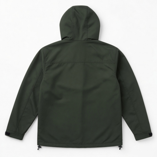 Men's Hooded Waterproof Polyester Outdoor Camping Pockets Softshell Jacket