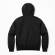 Men's Black Hooded Windproof Cotton Casual Regular Fit Bomber Jacket