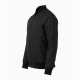 Men's Black Casual Polyester Athletic Sport Zip Front Bomber Jacket