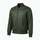 Men's Green Waterproof Printed Polyester Regular Fit Bomber Jacket
