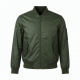 Men's Green Waterproof Printed Polyester Regular Fit Bomber Jacket