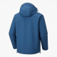 Men's Blue Hooded Waterproof Polyester Outdoor Casual Softshell Jacket